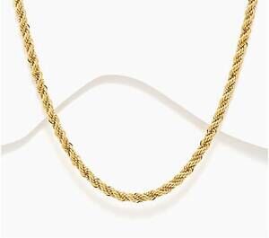 NEW DAVID MARKSTEIN premier 18" duetto handcrafted rope necklace in gold